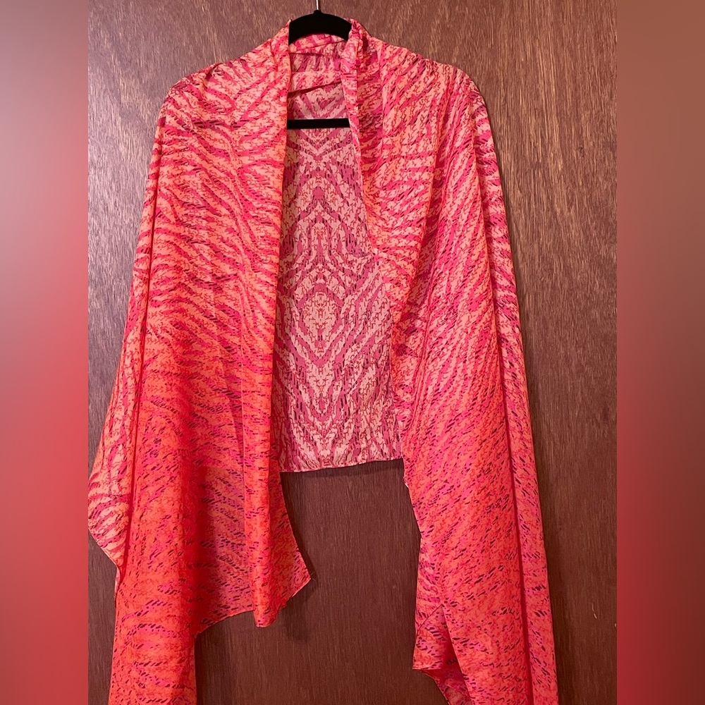 Pink and Orange Scarf